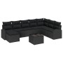 Set de Sofá de Jardín de 9 Piezas con Cojines Beige de Ratán Sintético by , Outdoor sofas - Ref: Foro24-3346173, Price: 560,8...