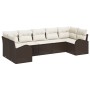Conjunto de Sofá de Jardín de 7 Piezas con Cojines Marrón de Ratán Sintético von , Outdoor-Sofas - Ref: Foro24-3346188, Preis...