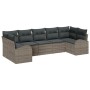 Conjunto de sofá de jardín de 7 piezas con cojines en gris de polirratán by , Outdoor sofas - Ref: Foro24-3346189, Price: 465...