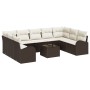 Juego de Sofá de Jardín de 9 Piezas con Cojines Gris Polirratán von , Outdoor-Sofas - Ref: Foro24-3346208, Preis: 639,39 €, R...