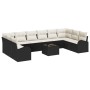 Conjunto de sofá de jardín de 10 piezas con cojines de ratán polipropileno marrón by , Outdoor sofas - Ref: Foro24-3346227, P...