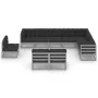 10-piece garden furniture set with gray pine wood cushions by vidaXL, Garden sets - Ref: Foro24-3076846, Price: 950,78 €, Dis...