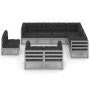 9-teiliges Gartenmöbel-Set mit Kissen aus grauem Kiefernholz von vidaXL, Gartensets - Ref: Foro24-3076856, Preis: 853,70 €, R...