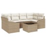 Juego de sofá de 7 piezas con cojines Beige Ratán Sintético by , Outdoor sofas - Ref: Foro24-3346621, Price: 480,90 €, Discou...