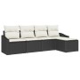 Juego de sofá de jardín de 5 piezas con cojines de poliratán marrón by , Outdoor sofas - Ref: Foro24-3346687, Price: 345,07 €...