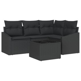 Juego de Sofá de Jardín de 5 Piezas con Cojines Beige Poliratán von , Outdoor-Sofas - Ref: Foro24-3346713, Preis: 341,17 €, R...