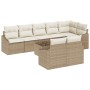 Conjunto de sofá de jardín de 9 piezas con cojines de poliratán marrón by , Outdoor sofas - Ref: Foro24-3346781, Price: 633,5...