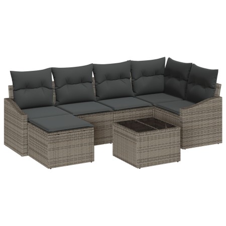 Juego de Sofá de Jardín de 6 Piezas con Cojines de Ratán Sintético Negro by , Outdoor sofas - Ref: Foro24-3346799, Price: 424...