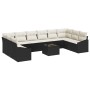 Juego de Sofá de Jardín de 10 Piezas con Cojines de Ratán Marrón von , Outdoor-Sofas - Ref: Foro24-3346907, Preis: 619,10 €, ...
