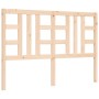 Bed frame with solid wood headboard 160x200 cm by vidaXL, Beds and slatted bases - Ref: Foro24-3193931, Price: 136,75 €, Disc...