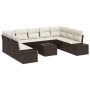 Juego de sofá de jardín de 9 piezas con cojines gris de poliéster by , Outdoor sofas - Ref: Foro24-3347228, Price: 654,42 €, ...