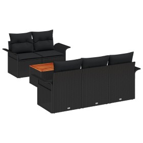Conjunto de Sofás de Jardín de 6 Piezas con