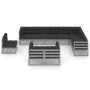 10-teiliges Gartenmöbel-Set mit Kissen aus grauem Kiefernholz von vidaXL, Gartensets - Ref: Foro24-3076866, Preis: 917,59 €, ...