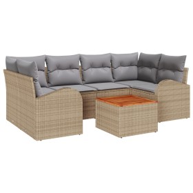 Conjunto de Sofás de Jardín de 7 Piezas con