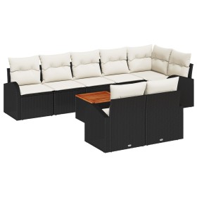 Juego de Sofá de Jardín de 9 Piezas con Cojines Negro Polirratán von , Outdoor-Sofas - Ref: Foro24-3347593, Preis: 569,23 €, ...