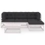 5-piece garden furniture set with solid pine wood cushions by vidaXL, Garden sets - Ref: Foro24-3076580, Price: 429,01 €, Dis...