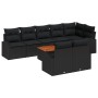 Juego de Sofá de Jardín de 9 Piezas con Cojines Negro Poliratán Acacia by , Outdoor sofas - Ref: Foro24-3347597, Price: 618,3...