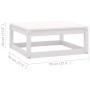 5-teiliges Gartenmöbel-Set mit Kissen aus massivem Kiefernholz von vidaXL, Gartensets - Ref: Foro24-3076580, Preis: 434,68 €,...