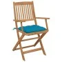 8 Stück klappbare Gartenstühle und Kissen aus massivem Akazienholz von vidaXL, Gartenstühle - Ref: Foro24-3075104, Preis: 404...