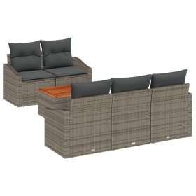 Comprar Juego de Sofá de Jardín de 6 Piezas con