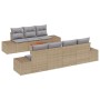Set de Sofás de Jardín de 8 Piezas con Cojines Beige by , Outdoor sofas - Ref: Foro24-3347917, Price: 568,31 €, Discount: %