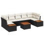 Conjunto de Sofás de Jardín de 8 Piezas con Cojines Negro Poliratán Acacia by , Outdoor sofas - Ref: Foro24-3348043, Price: 5...
