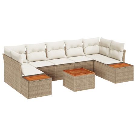 Juego de Sofás de Jardín de 8 piezas con Cojines Beige de Poliratán von , Outdoor-Sofas - Ref: Foro24-3348047, Preis: 574,33 ...