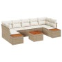 Juego de Sofás de Jardín de 8 piezas con Cojines Beige de Poliratán von , Outdoor-Sofas - Ref: Foro24-3348047, Preis: 574,33 ...