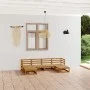 Gartenmöbel-Set 6-tlg. aus massivem Kiefernholz von vidaXL, Gartensets - Ref: Foro24-3076067, Preis: 394,35 €, Rabatt: %