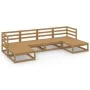 Gartenmöbel-Set 6-tlg. aus massivem Kiefernholz von vidaXL, Gartensets - Ref: Foro24-3076067, Preis: 394,35 €, Rabatt: %