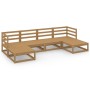 Gartenmöbel-Set 6-tlg. aus massivem Kiefernholz von vidaXL, Gartensets - Ref: Foro24-3076067, Preis: 399,87 €, Rabatt: %