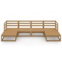 Gartenmöbel-Set 6-tlg. aus massivem Kiefernholz von vidaXL, Gartensets - Ref: Foro24-3076067, Preis: 399,87 €, Rabatt: %