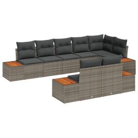 Conjunto de Sofás de Jardín de 8 Piezas con