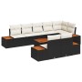 Juego de sofá de jardín de 9 piezas con cojines negro poliratán acacia by , Outdoor sofas - Ref: Foro24-3348113, Price: 633,2...