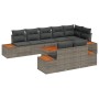 Conjunto de sofá de jardín de 9 piezas con cojines gris poliratán acacia | Foro24.es | Tu tienda online para hogar, jardín y más Foro24.es