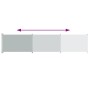 Toldo lateral retráctil para patio gris 140x600 cm