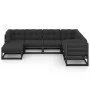 Garden furniture set 7 pieces and cushions solid pine wood by vidaXL, Garden sets - Ref: Foro24-3076758, Price: 761,88 €, Dis...