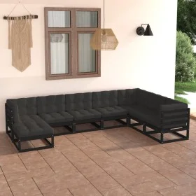 Gartenmöbel 8 Stück und Kissen aus massivem Kiefernholz von vidaXL, Gartensets - Ref: Foro24-3076768, Preis: 888,21 €, Rabatt: %