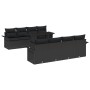 Juego de Sofá de Jardín de 9 Piezas con Cojines Negro Poliratán by , Outdoor sofas - Ref: Foro24-3348249, Price: 647,99 €, Di...