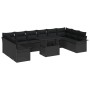 Set de Sofá de Jardín de 11 Piezas con Cojines Negro Ratán by , Outdoor sofas - Ref: Foro24-3348359, Price: 757,19 €, Discoun...