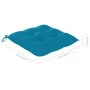 Stapelbare Gartenstühle 4 Stück aus massivem Teakholz mit Kissen von vidaXL, Gartenstühle - Ref: Foro24-3073398, Preis: 501,5...