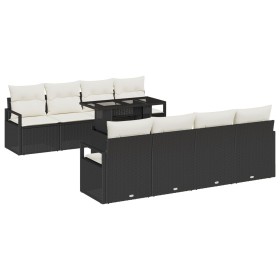 Conjunto de Sofá de Jardín de 9 Piezas con