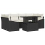 Set de Sofás de Jardín de 7 Piezas con Cojines Negro Ratán PE von , Outdoor-Sofas - Ref: Foro24-3348933, Preis: 484,48 €, Rab...