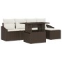 Conjunto de Sofá de Jardín de 6 Piezas con Cojines Ratán Marrón by , Outdoor sofas - Ref: Foro24-3348984, Price: 401,70 €, Di...