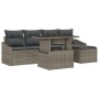Set de 6 piezas de sofá de jardín con cojines gris de poliratán | Foro24.es | Tu tienda online para hogar, jardín y más Foro24.es