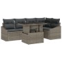 Juego de Sofá de Jardín de 6 Piezas con Cojines Gris Ratán Polietileno by , Outdoor sofas - Ref: Foro24-3349005, Price: 432,9...
