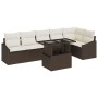 Set de sofá de jardín de 7 piezas con cojines marrón poliratán von , Outdoor-Sofas - Ref: Foro24-3349014, Preis: 523,01 €, Ra...
