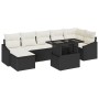 Set de Sofás de Jardín de 8 Piezas con Cojines de Ratán Sintético Negro by , Outdoor sofas - Ref: Foro24-3349043, Price: 489,...