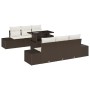 Juego de Sofás de Jardín de 7 Piezas con Cojines Marrón de Ratán Sintético by , Outdoor sofas - Ref: Foro24-3349104, Price: 5...