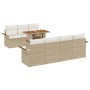 Conjunto de sofá de jardín de 8 piezas con cojines beige de ratán by , Outdoor sofas - Ref: Foro24-3349294, Price: 594,75 €, ...